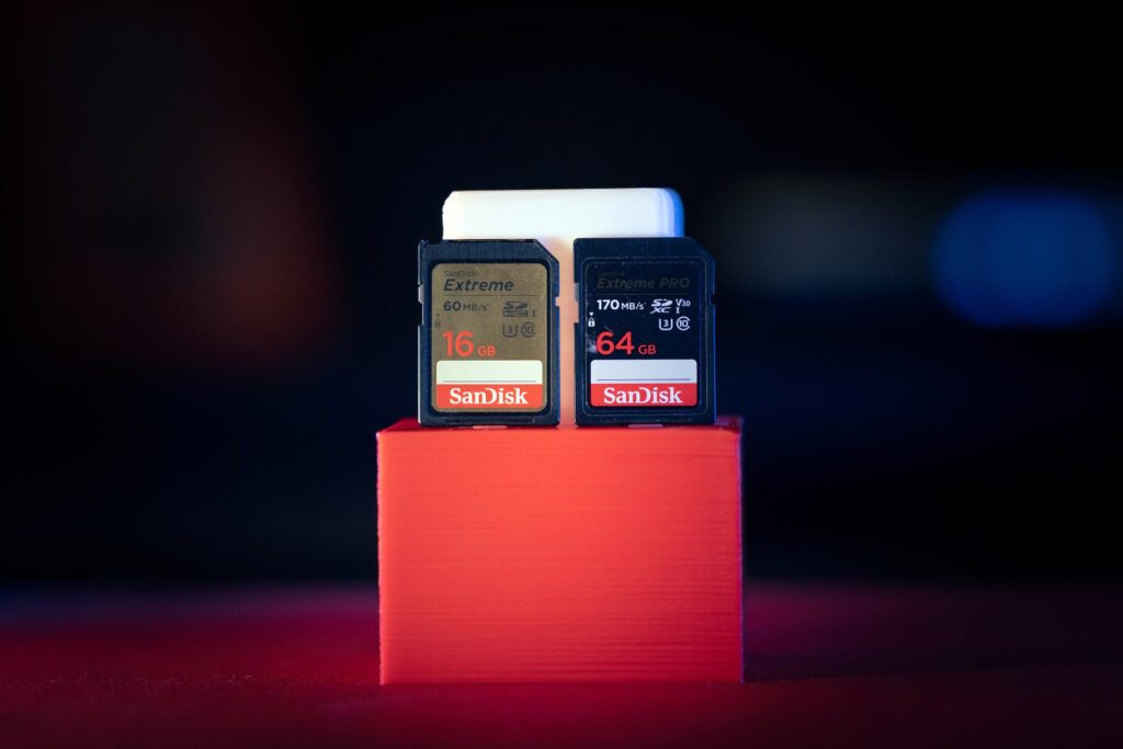 two memory cards