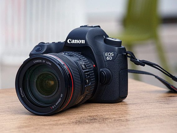 canon eos 6d with ef lens